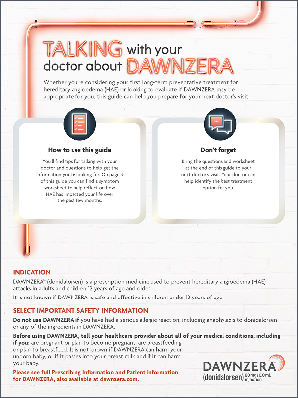 A preview of the Doctor Discussion Guide