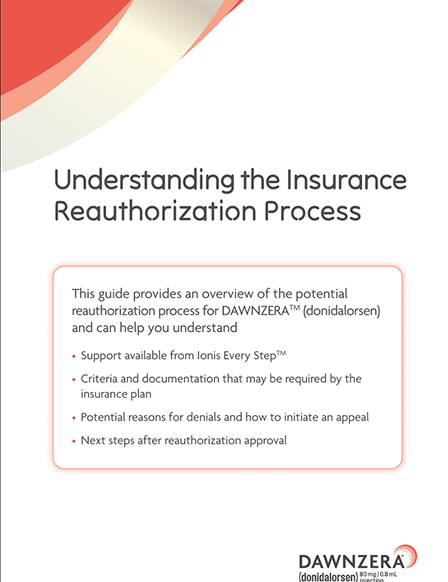 A preview of the Reauthorization Snapshot.