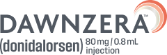 DAWNZERA™ (donidalorsen) 80mg Injection Logo