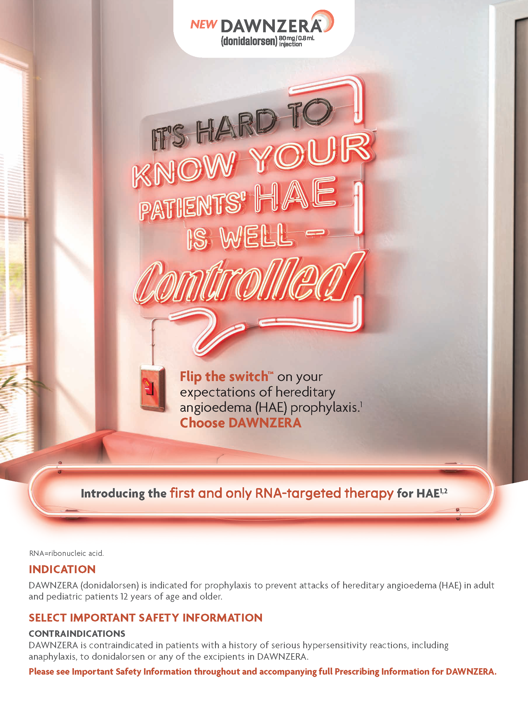 A preview of the DAWNZERA brochure.