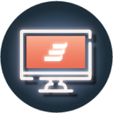 A computer icon with the Ionis Every Step logo.